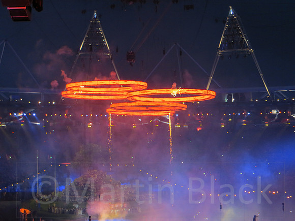 Opening Ceremony Olympic Rings