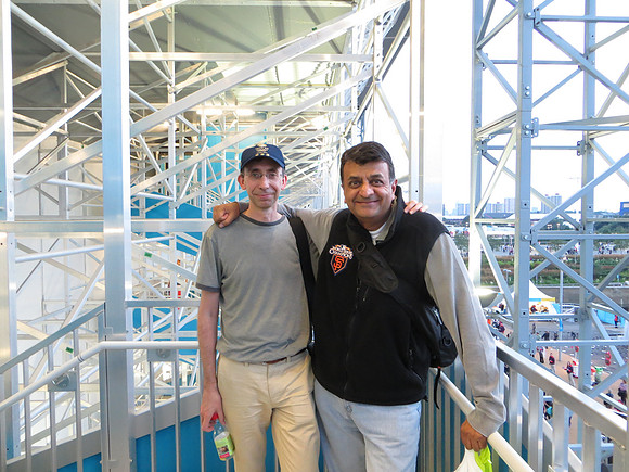 Dipak and me at Waterpolo