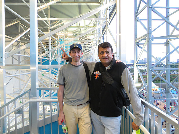 Dipak and me at Waterpolo