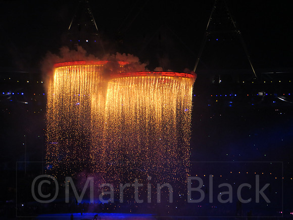 Opening Ceremony Olympic Rings
